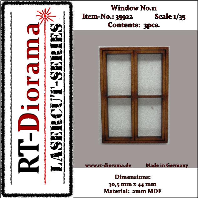 1/35 Lasercut: Sprossenfenster Nr.11 (3er Set)