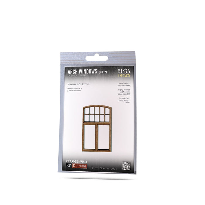 1/35 Lasercut: Bogen-Fenster Nr. 12
