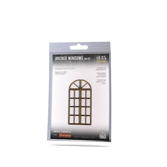 1/35 Lasercut: Bogen-Fenster Nr. 13