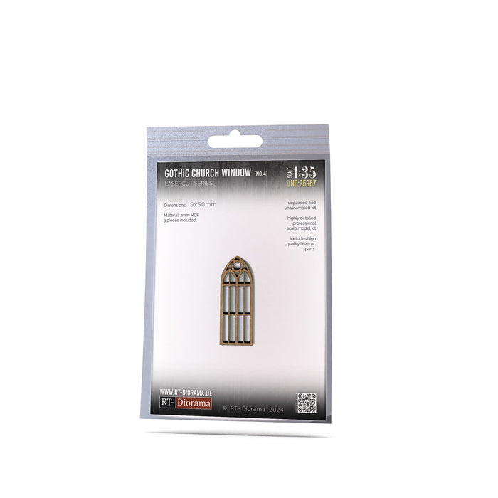 1/35 Lasercut: Gothic Church Windows No.4