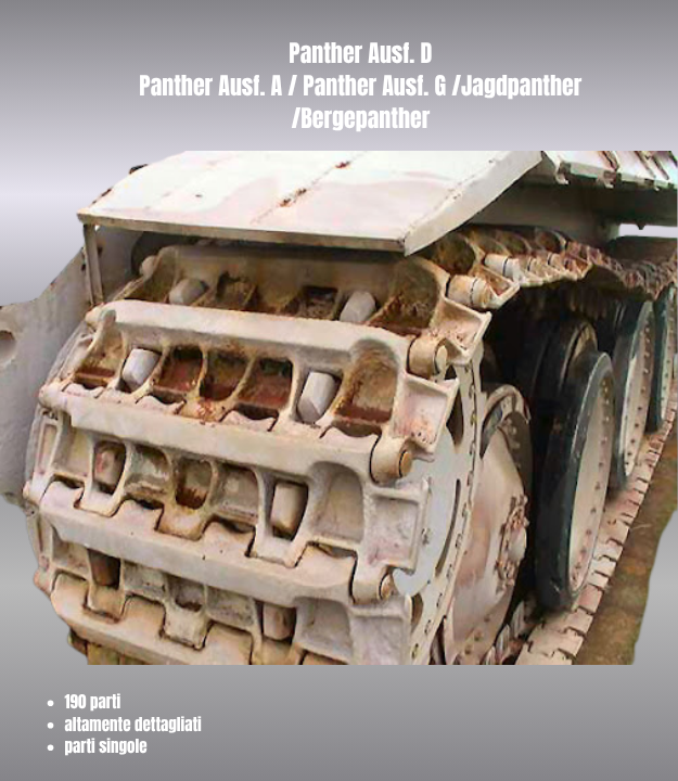 Cingoli Panther Ausf. D Panther Ausf. A / Panther Ausf. G /Jagdpanther /Bergepanther