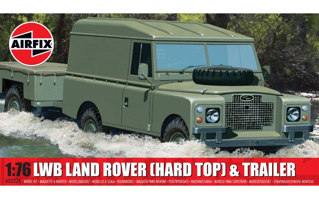 LWB Land Rover (Hard Top) and Trailer