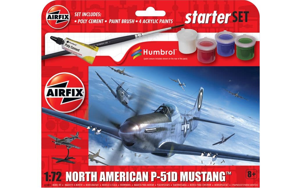1/72 Starter Set - North American P-51D Mustang