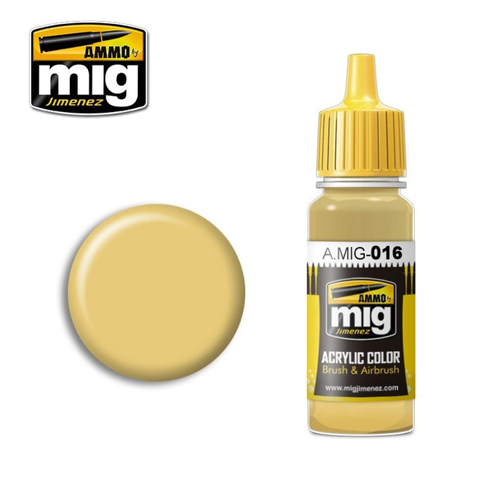 ACRYLIC COLOR RAL 8020 Gelbbraun - 17ml