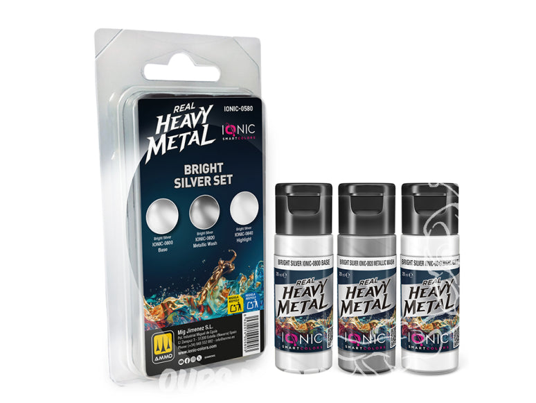 Real Heavy Metal Bright Silver  Set