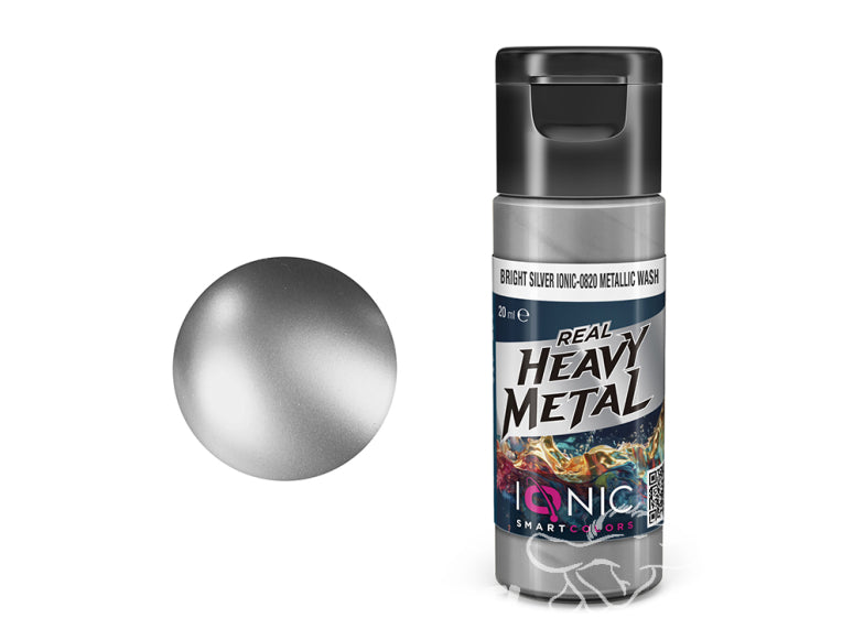 Bright Silver IONIC-0820 Metallic Wash - 20ml
