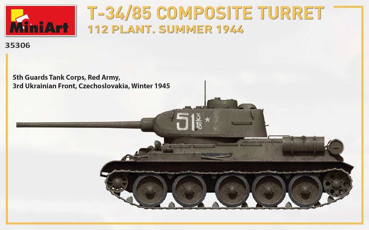 1/35 T-34/85 Composite Turret. 112 Plant. Summer 1944