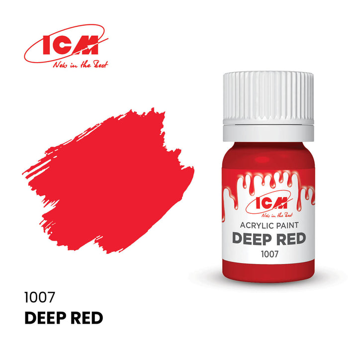 ACRYLIC PAINT Deep Red 12 ml