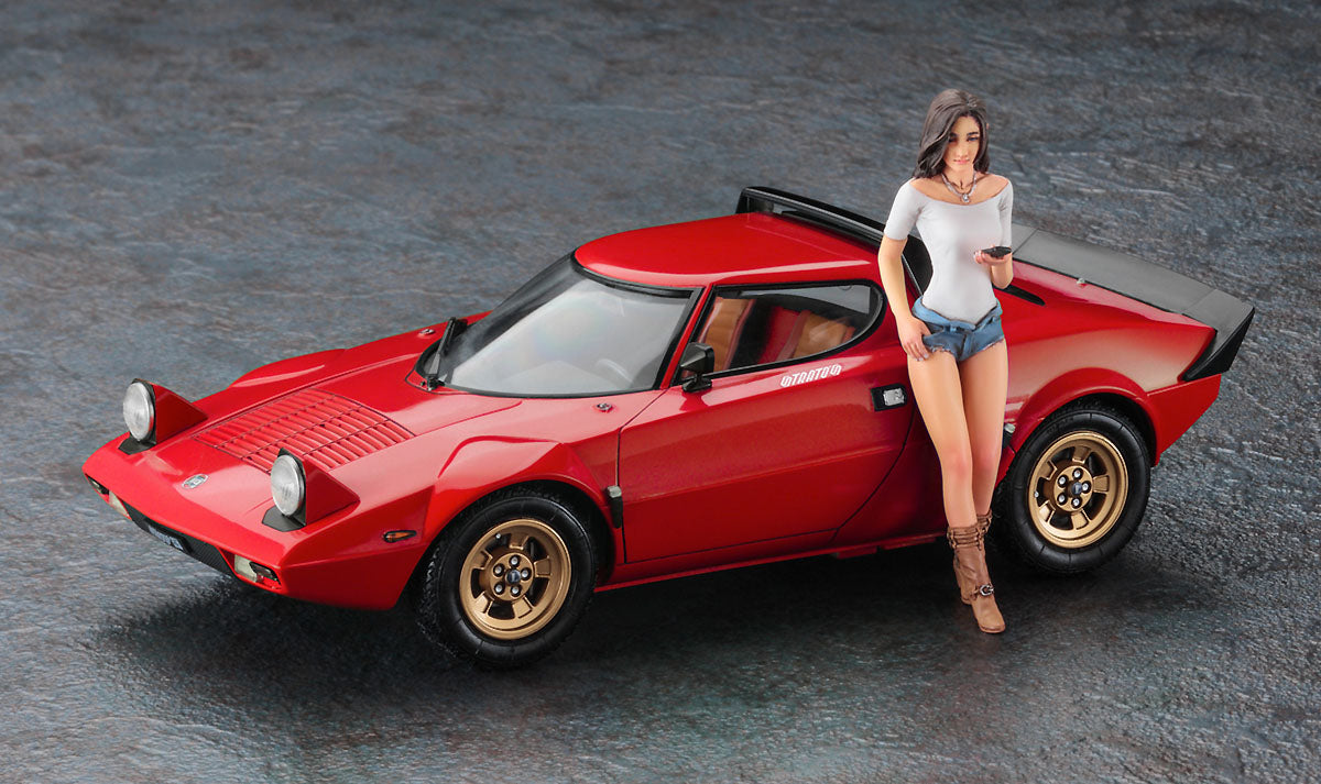 1/24 Lancia Stratos HF "Stradale" with Italian Girl's Figure
