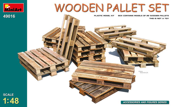 1/48 Wooden Pallet Set