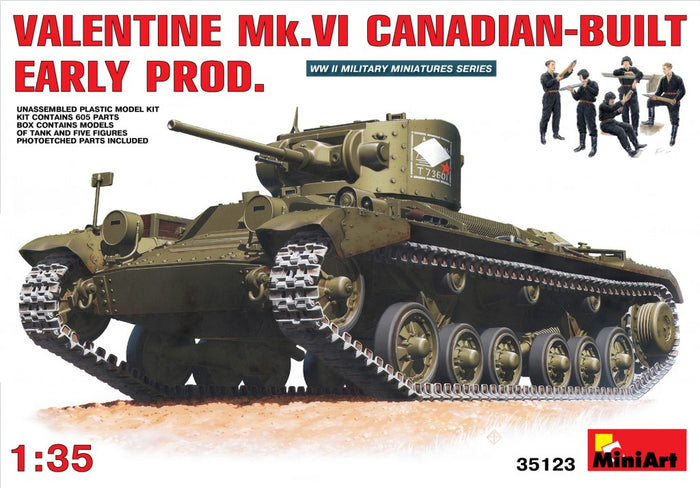 1/35 VALENTINE MK6 CANADIAN - BUILT EARLY PRODUCTION