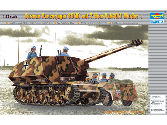 1/35 PzKpfw 39(H) Panzer Tiger mit 7,5 cm Pak 40/1 Marder
