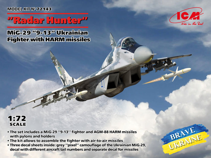 1/72 Radar Hunter MiG-29 9-13 Ukrainian Fight.