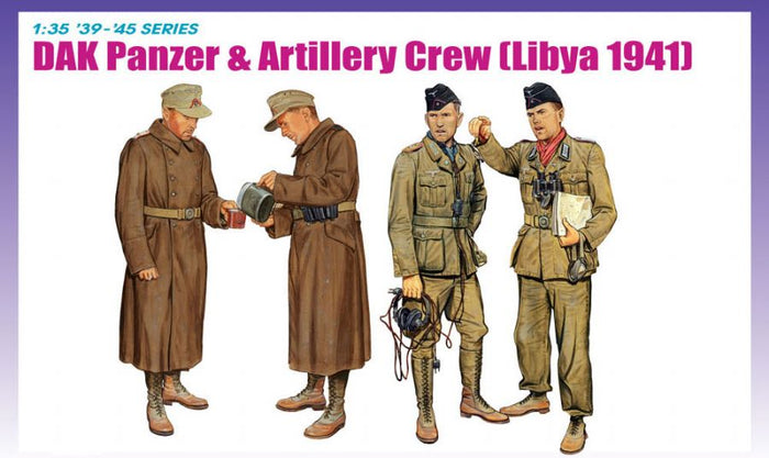 1/35 DAK Panzer & Artillery Crew (Libya 1941)