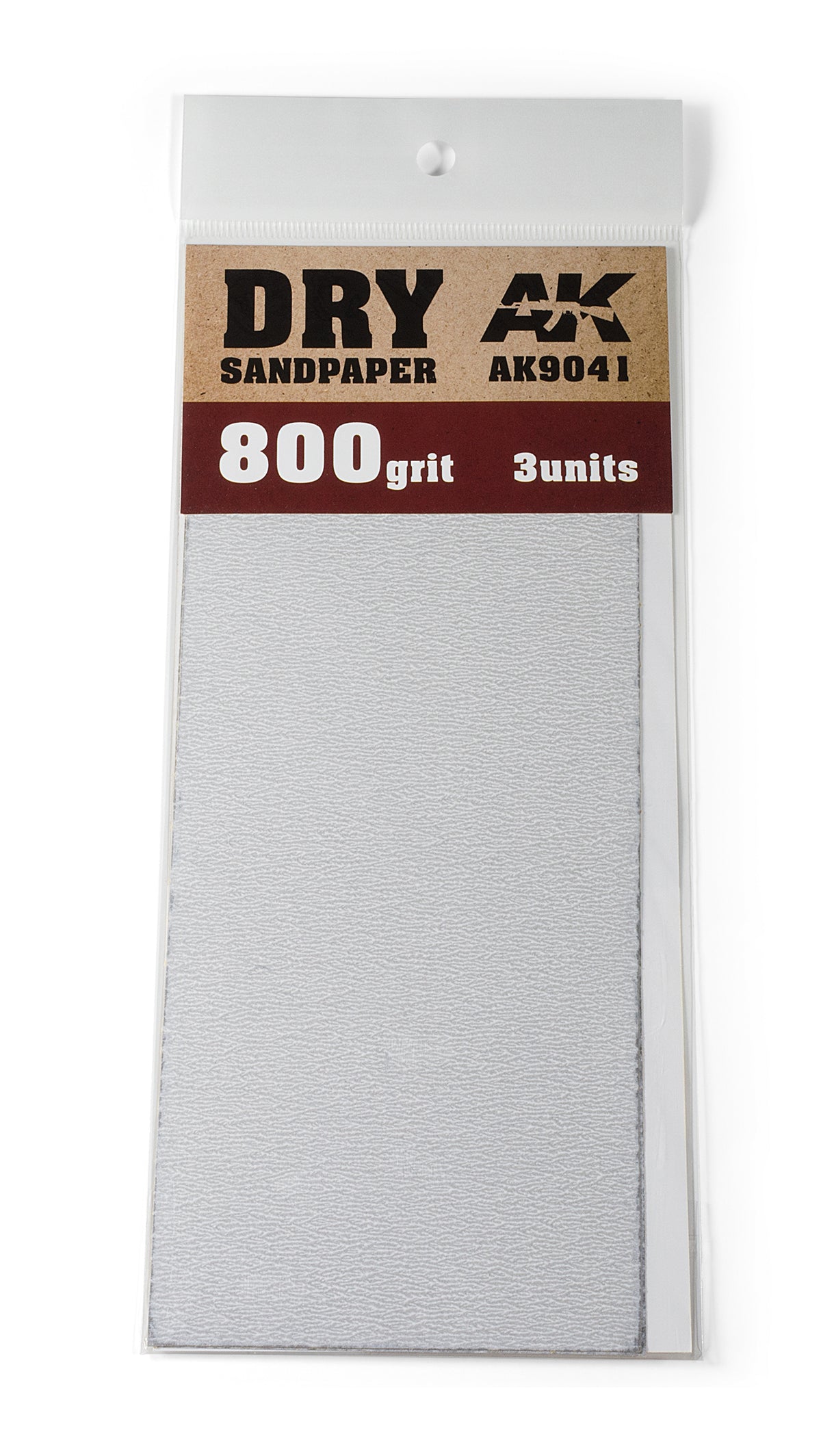 Dry Sandpaper 800 Grit. 3 units