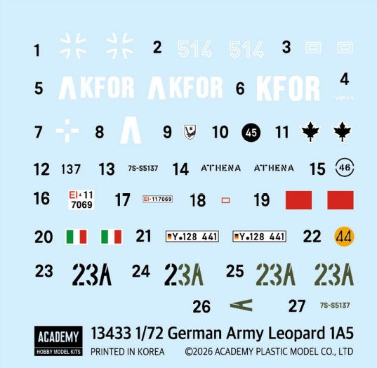 1/72 German Army Leopard 1A5