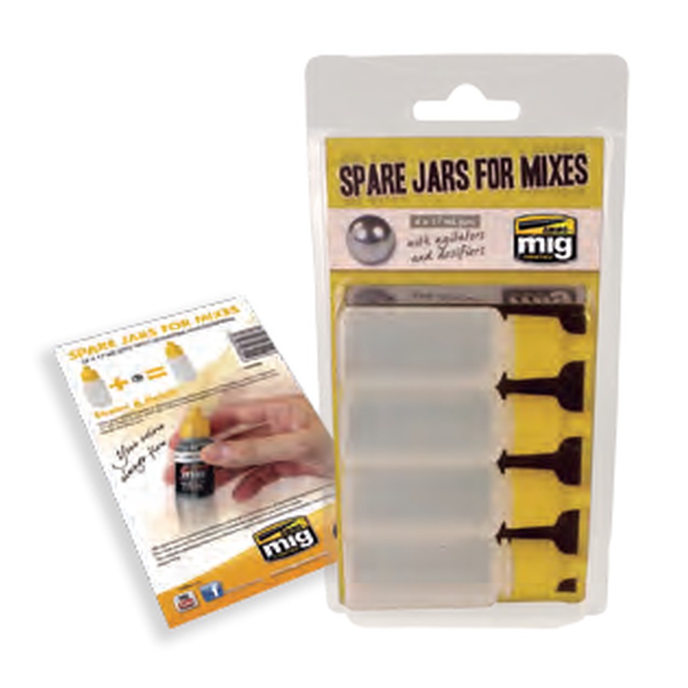 Spare Jars for Mixes (4 x 17mL jars with agitator and dosifier)