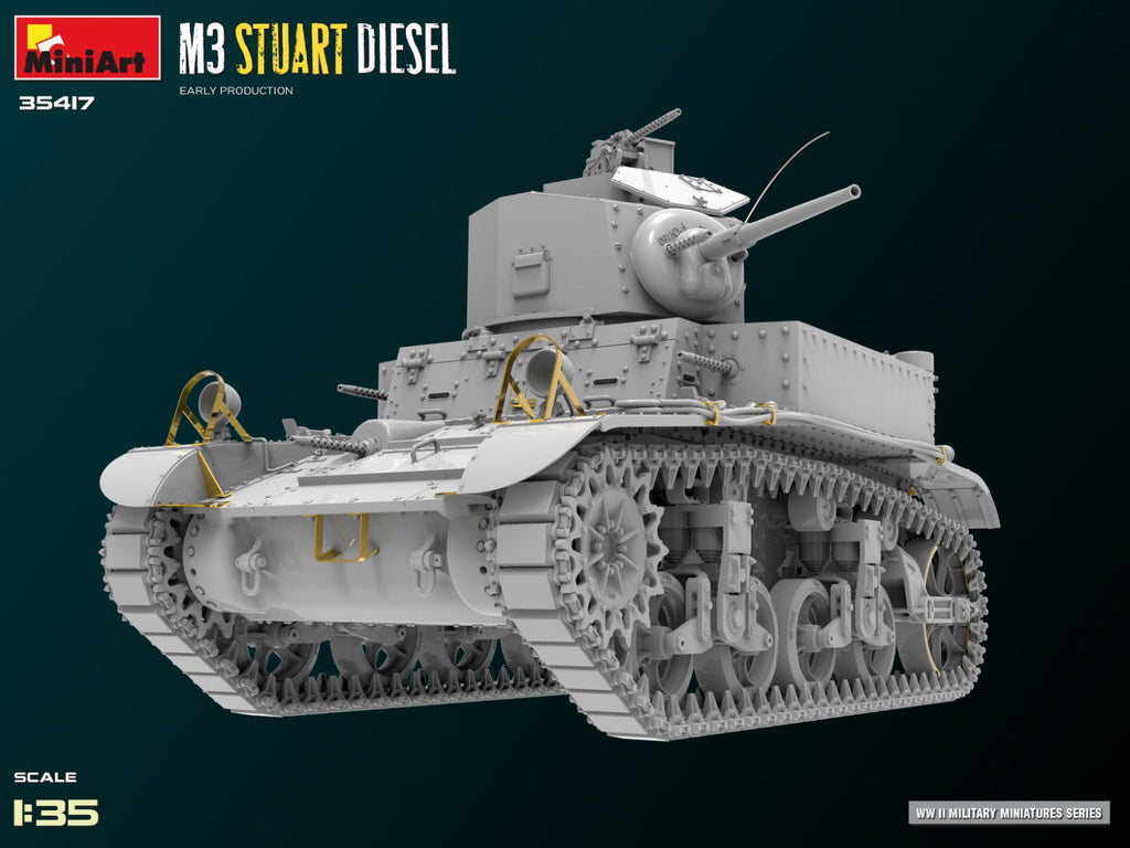 1/35 M3 Stuart Diesel Early Production