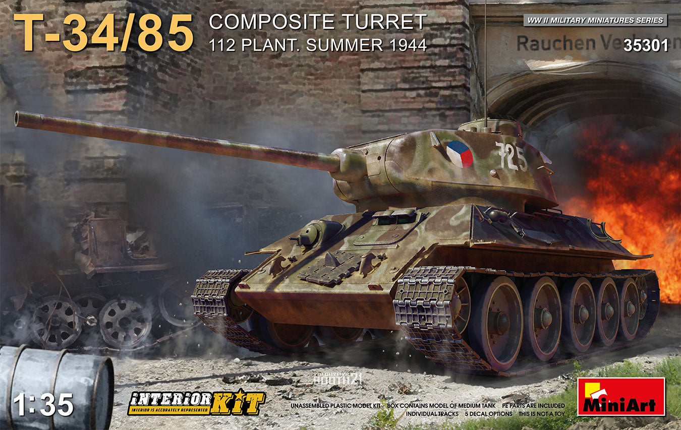1/35  T-34/85 Composite Turret 112 Plant. Summer 1944 Inter. Kit