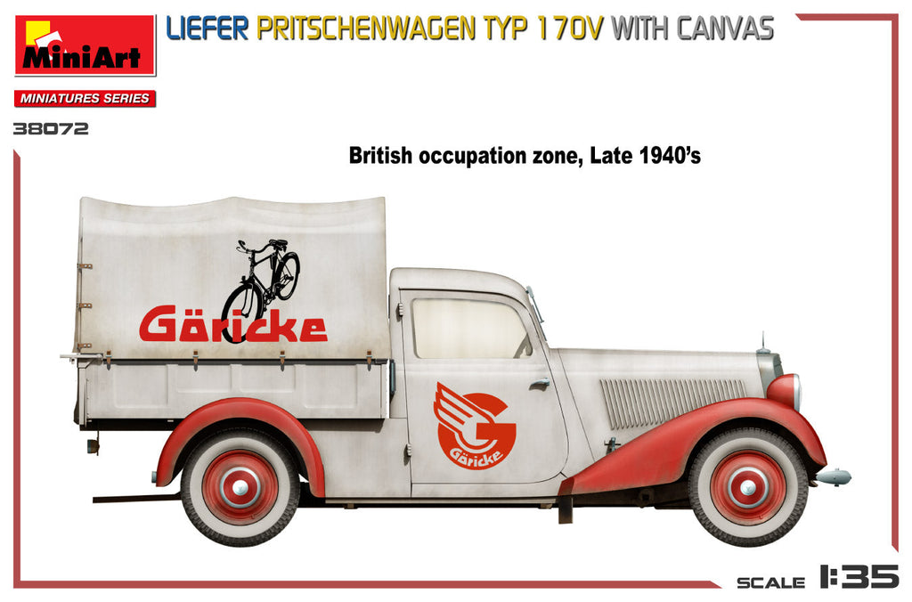 1/35 Liefer Pritschenwagen Typ 170V with Canvas