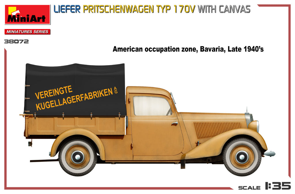 1/35 Liefer Pritschenwagen Typ 170V with Canvas