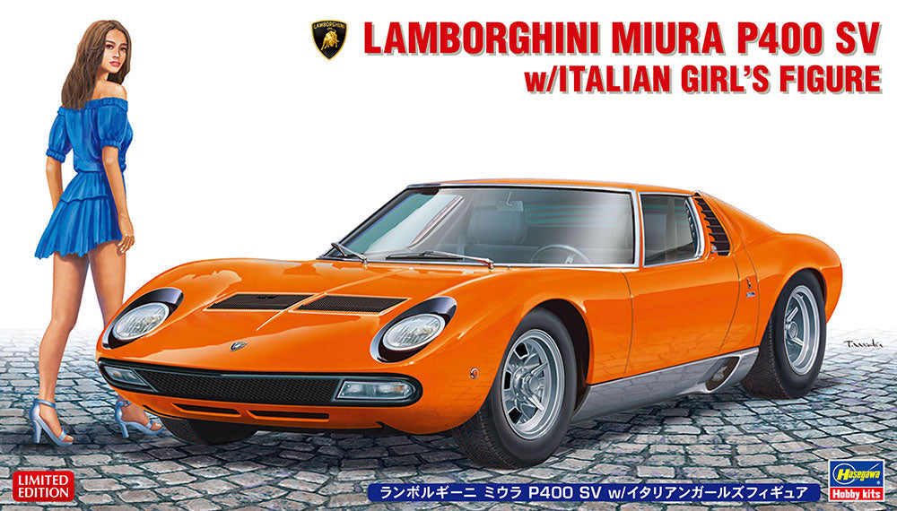 1/24 Lamborghini Miura P400 SV con Figur