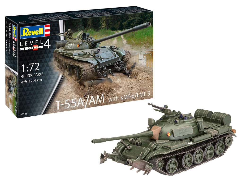 1/72 T-55A/AM with KMT-6/EMT-5
