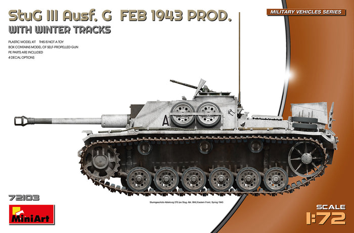 1/72 StuG III Ausf. G  Feb 1943 Prod w/Winter Tracks
