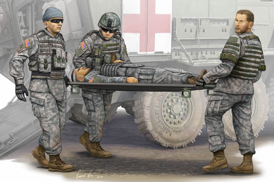 1/35 Modern U.S. Army-Stretcher AmbulanceTeam