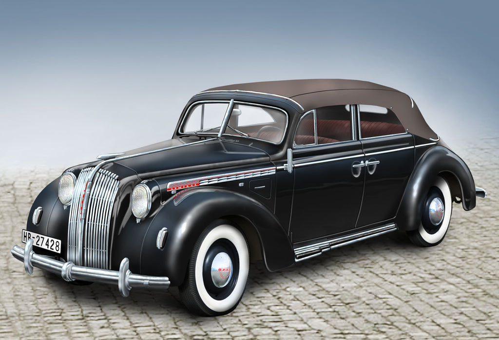 1/24 Admiral Cabriolet with open cover, WWII German Passenger Car