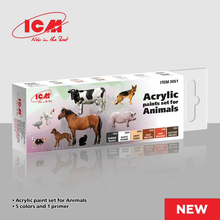 ACRYLIC SETS Animals (6 bottles x 12 ml)