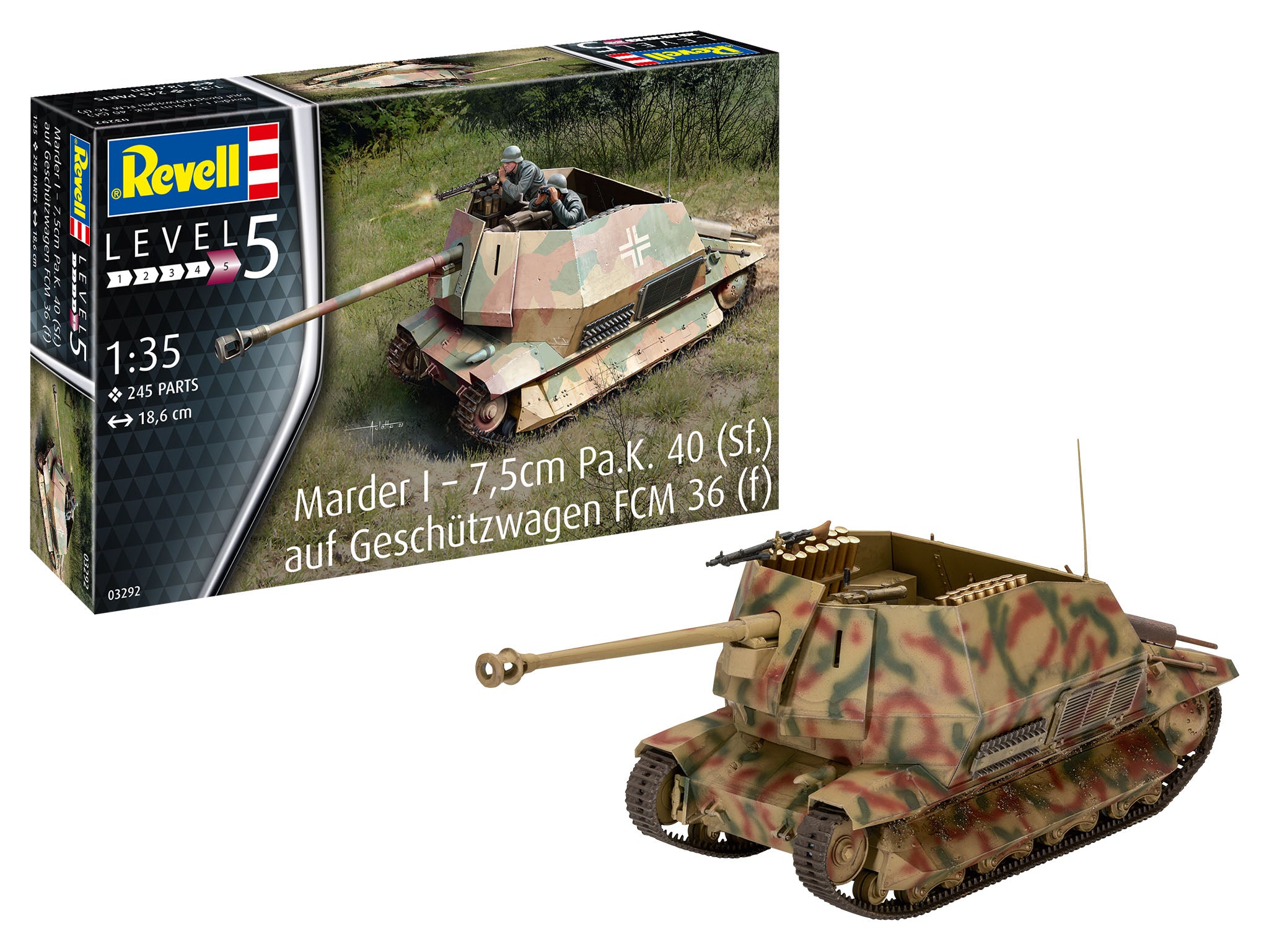 1/35 Marder I - 7,5cm Pa.K. 40 (Sf.) auf Geschutzwagen FCM 36 (f)