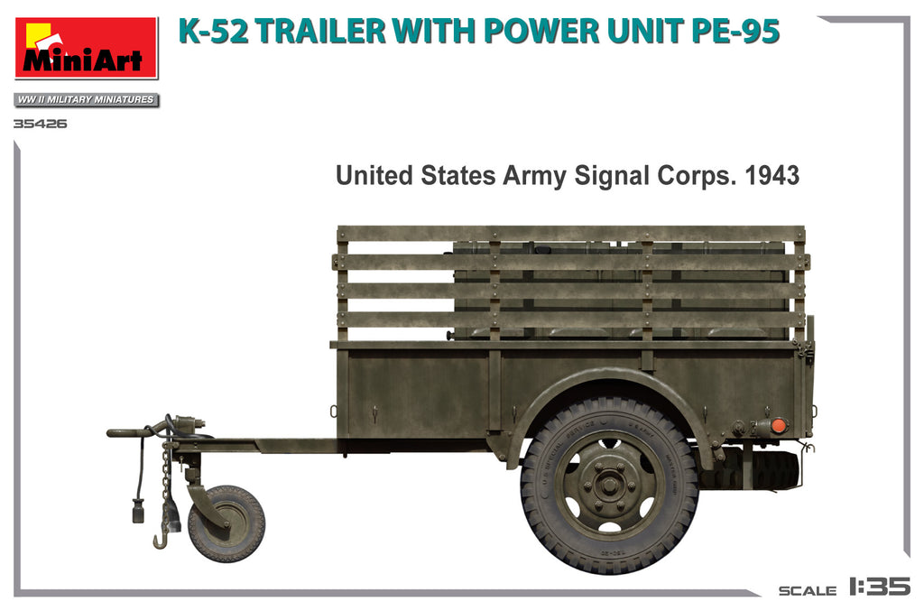 1/35 K-52 Trailer with Power Unit PE-95