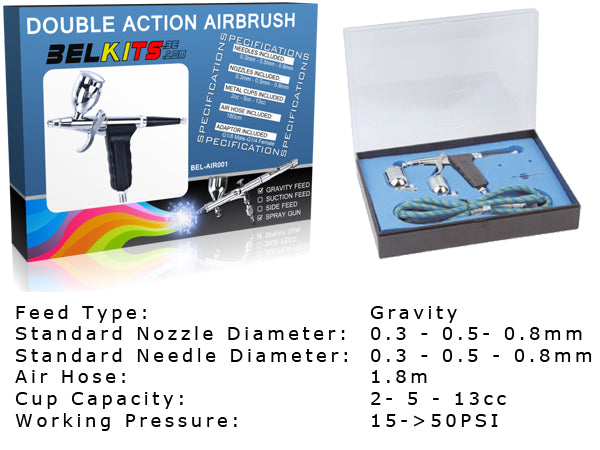 GRAVITY FEED SPRAY GUN DOUBLE ACTION
