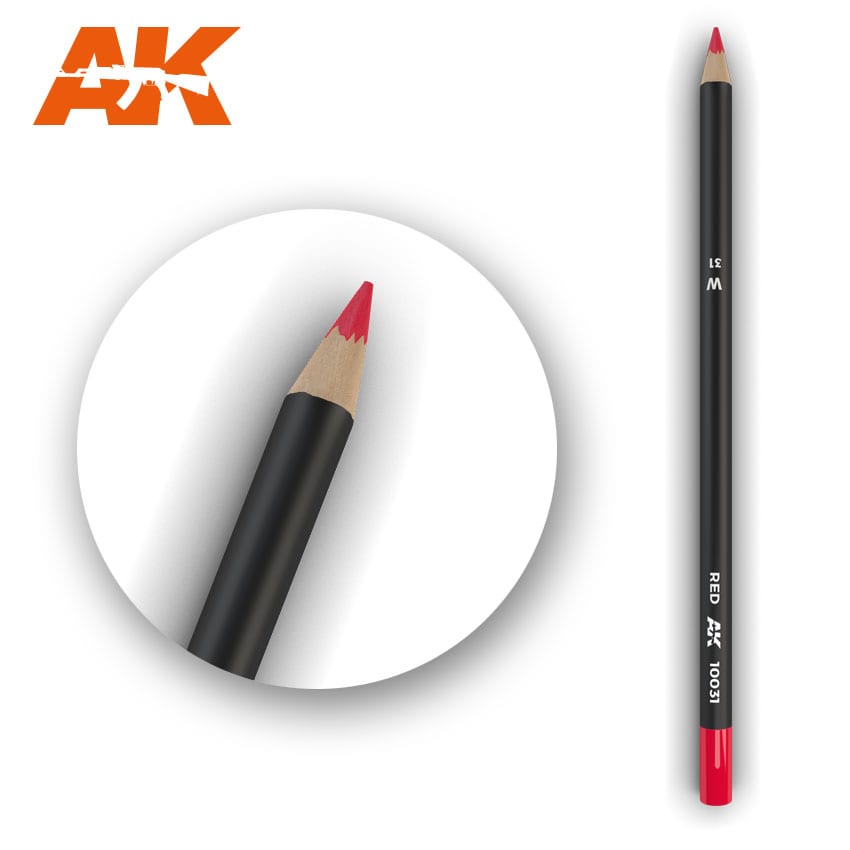 Watercolor Pencil Red  (Box - 5 units)