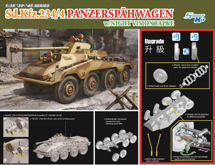 1/35 Sd.Kfz.234/4 Panzerspahwagen with Night Vision Falke