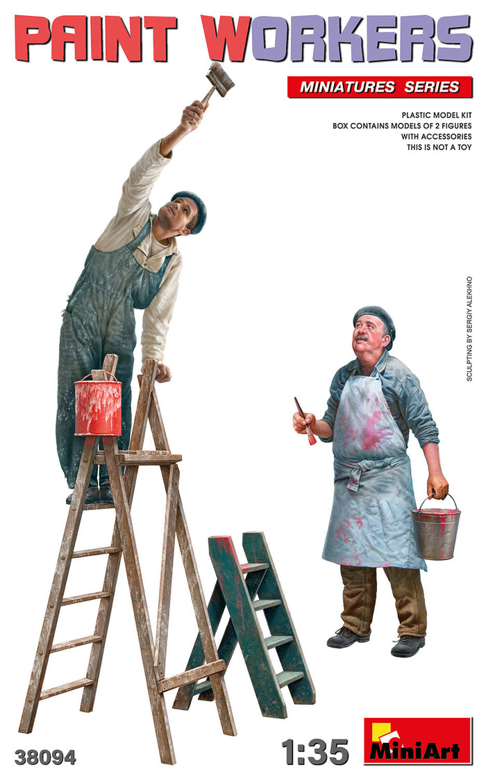 1/35 Paint Workers with Accessories