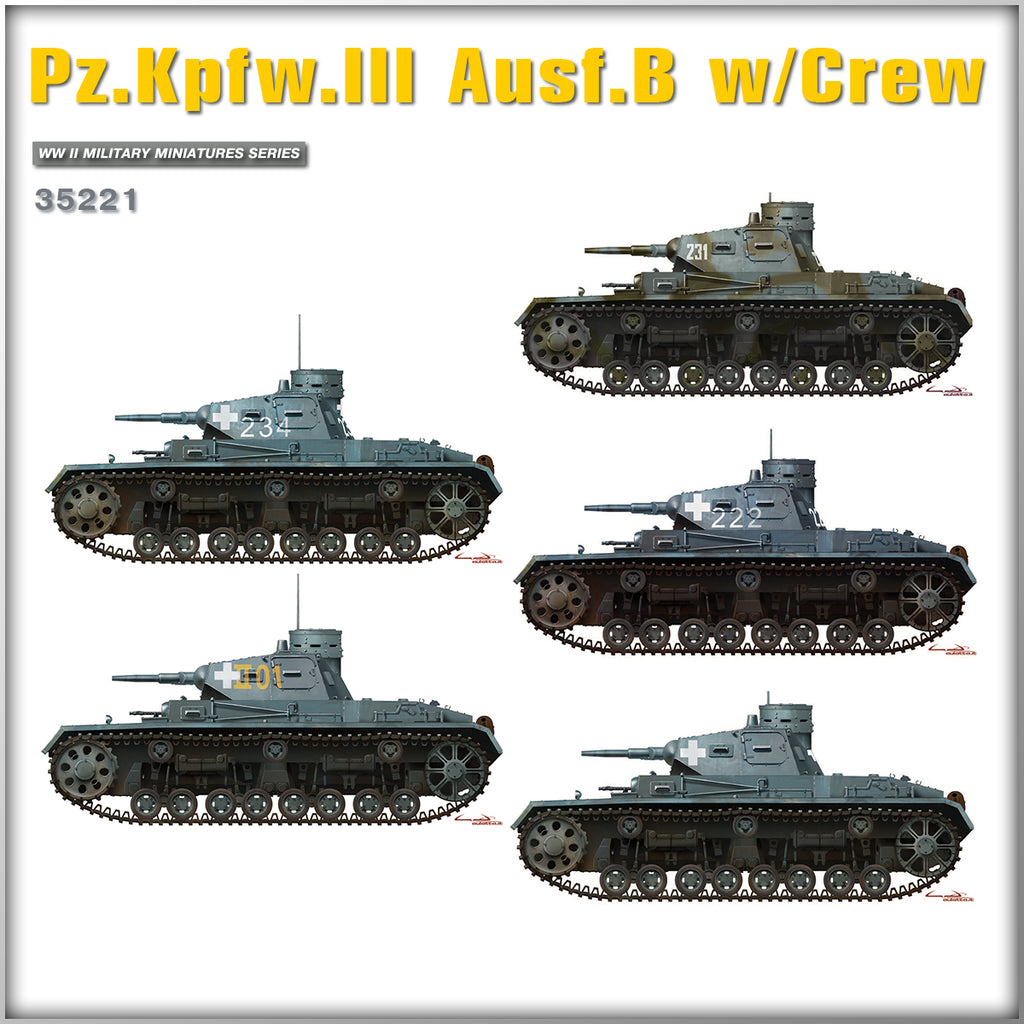 1/35 Pz.Kpfw.3 Ausf.B w/Crew