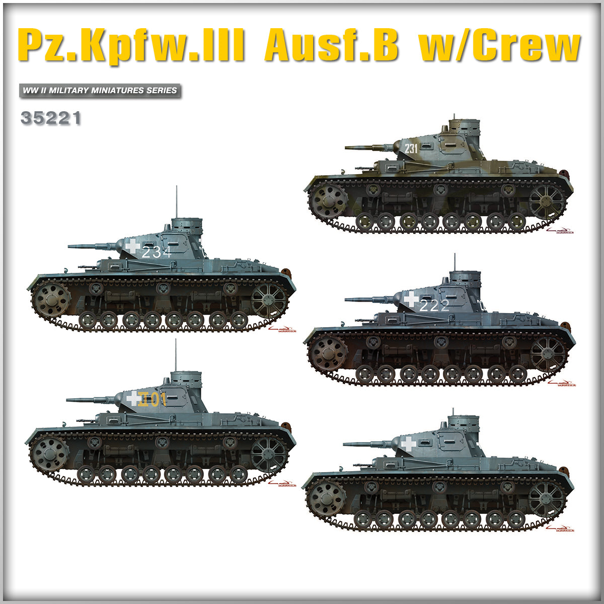 1/35 Pz.Kpfw.3 Ausf.B w/Crew