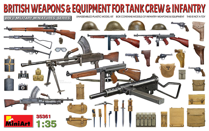 1/35 British Weapons & Equipment for Tank crew & infantry