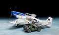 1/48 US Na P-51D Mustang with 1/4 4x4 Light Vehicle