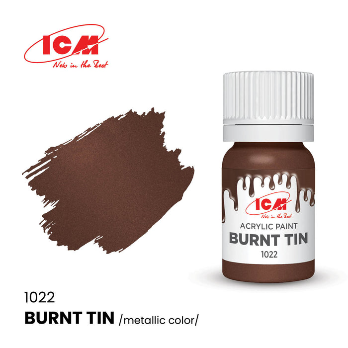 ACRYLIC PAINT Burnt Tin 12 ml
