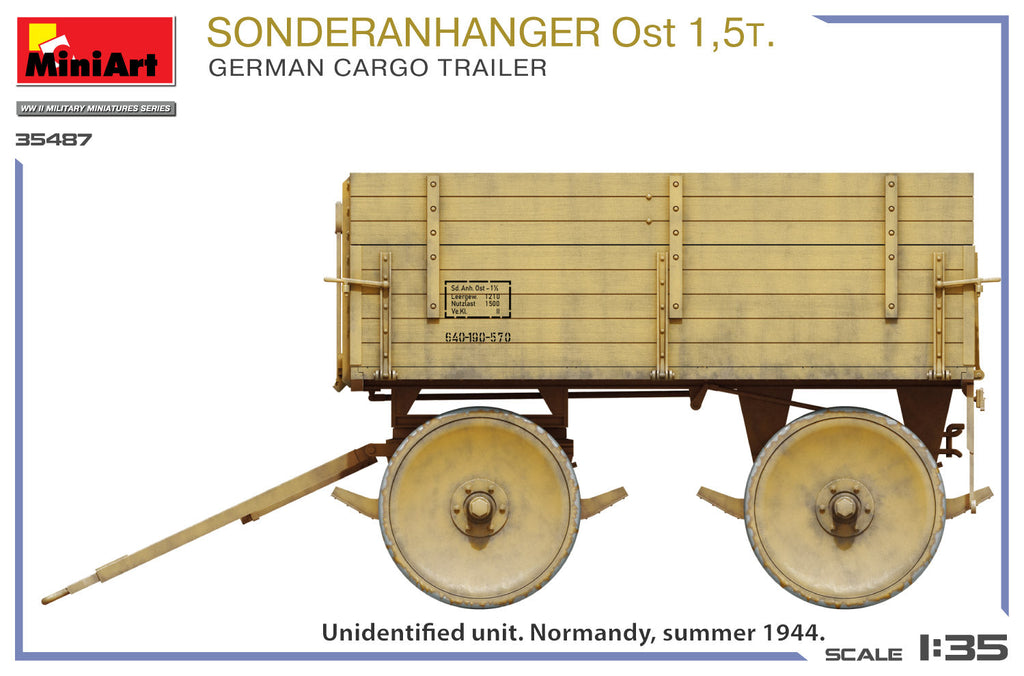 1/35 Sonderanhanger Ost 1,5t. German Cargo Trailer