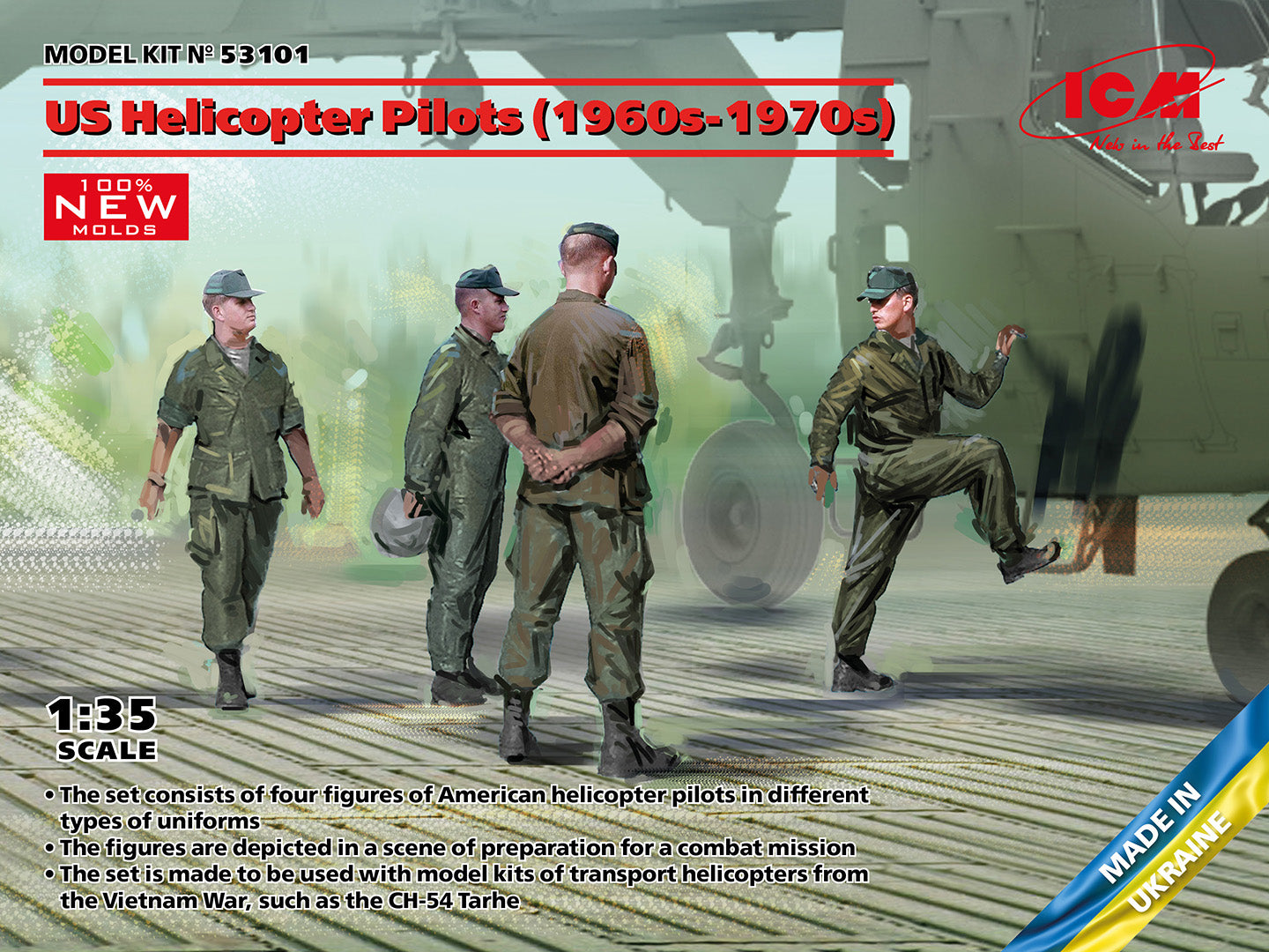 1/35 US Helicopter Pilots (1960s-1970s)