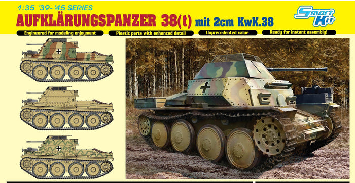 1/35 Aufklarungspanzer 38(t) with 2cm Kw.K.38
