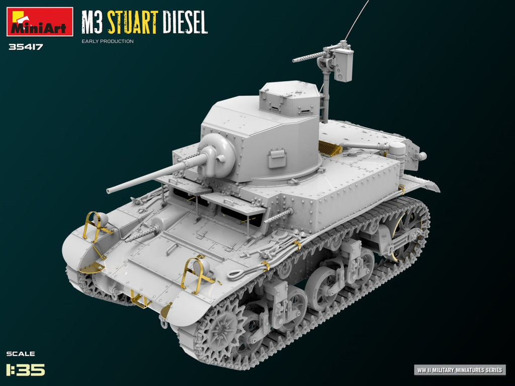 1/35 M3 Stuart Diesel Early Production