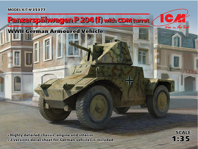 1/35 Panzerspähwagen P 204 fwith CDM turret WWII German Armoured Vehicle