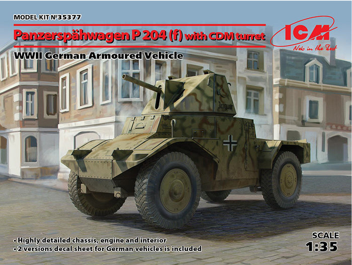 1/35 Panzerspähwagen P 204 fwith CDM turret WWII German Armoured Vehicle