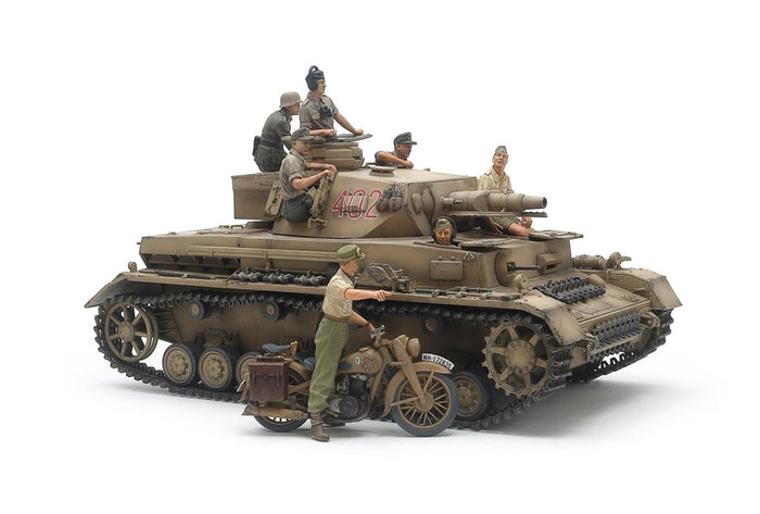 1/35 Panzerkampfwagen IV Ausf.F & Motorcycle North Africa