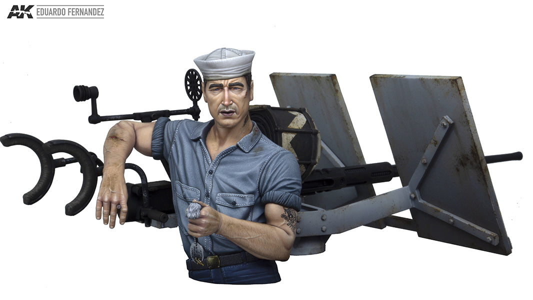 1/10 Midway "Tarfu" Oerlikon 20mm Machine Gunner USS Enterprise